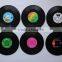Customized CD shape pvc coaster