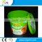 1L plastic bucket with handle and colorful lids