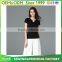 Simple Style Women's V Neck Plain T Shirt Ladies 95%Cotton 5%Lycra Blank Tee Shirt