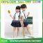 Wholesale kindergarten uniform new style primary school uniform white shirt with skirt or shorts