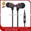 Metallic Noodle cable earphones&earbuds with mic from Factory