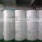 Synthetic fiber air filter media in roll filter media