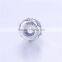 Simple Bead Jewelry Engraved 925 Silver Charms