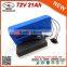 Rechargeable 21Ah Lithium Ion Battery 72 Volt E Bike Battery Packs for Inflatable Costume LED Bulb Electric Bicycle