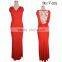 New design red jersey with embroidery detail at back ladies clothing wholesale women evening dresses