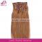 new product top grade clip in hair extensions for children