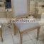 Teak Dining Chairs With Shabby Chick Distressed Finished