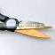 Attractive 5 sets plating gold scissors with ABS handle