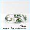 Fashion new style dried flower resin acrylic bangles