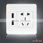 Popular fashion China/Australia wall socket with 2 USB ,suitable for AU,US,EU plug