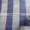 Striped blue white polyethylene canvas tarps PE plastic lona