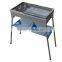 Non-stick foldable charcoal bbq grill table