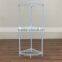 3 Tier corner bathroom triangle shelf storage rack powder coating white