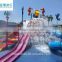 Amusement park fiberglass water playround children spiral slide