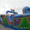 large inflatable bouncer castle and slide combo,huge inflatable obstacle course