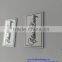 Chinese factory design rectangle metal tags for furniture