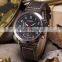 Curren Analog Quartz Military Watch Stainless Steel Case Leather Strap Men Wristwatch