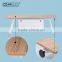 ED03 Modern Small Office Design Rectangle Wooden desktop Steel Base Desk