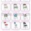 Modern Design Cheap Metal Dining Chair Adult High Chair KP-BC001