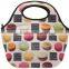 Low Price High Quality OEM insulated sublimated neoprene lunch bag/tote bag