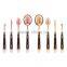 Wholesale New 4pcs toothbrush makeup BB cream foundation rose gold oval make up brushes multi-purpose makeup brush set