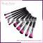 Foundation,Eye Shadow,10 pcs rainbow makeup brush for girls