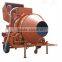 high capacity JZR350-DH fixing horizontal drum concrete mixer equiped for block machine