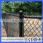 black powder coated chain link fence and gates(guangzhou factory)