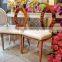 Rose gold metal chair styling chair stainless steel high quality double round back dining chair