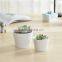 Indoor mini ceramic decor white plant pot