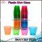 NBRSC Hard Plastic Shot Glasses cup, 2oz. Shooter Tumblers Party Cups in Neon Colors