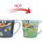 good price heat sensitive Color Changing white ceramic Teapot