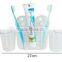 plastic transparent toothbrush holder combination set