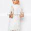 short sleeve lace cut fashion dress new design women casual dress