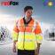 wholesale waterproof high visibility safety usa flag leather jacket