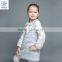 2017 Spring Girls Woolen A-line Dress Children's Clothing Lone Sleeve Lace One-pice Designs For Girl