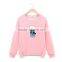 100% cotton cartoon printing women hoodies