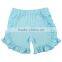 2017 childrens boutique clothing ruffle shorts summer cotton baby girl shorts