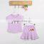 EFINNY Baby Girls Cute Eyes Printed Top Shirts and Skirt 2 Piece Sets Outfits