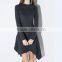 Women's autumn new arrival long sleeve knitted slim fit irregular bottom dress