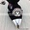 Round Shape Crystal Ornament Shoe Clips For Heels