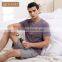 Factory price Qianxiu short cotton superior men sleepwear pajamas
