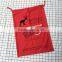 Wholesale hot sale xmas cotton canvas with drawstring backpack christmas bags