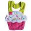 blue cat baby cotton bibs
