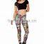 Blue Galaxy Digital Printed Shiny Leggings