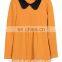 OEM Elegant ladies new pattern dress peter pan collar dress women