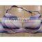 Halter swim suit top striped
