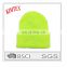 custom Yellow 3M Thermal Acrylic safety knitted winter hat