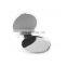 silver color makeup cosmetic mirror double sides normal and magnifying mirror