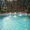 Customized Size Stainless Steel Swimming Pool  Lighted Waterfall Blade Cascade